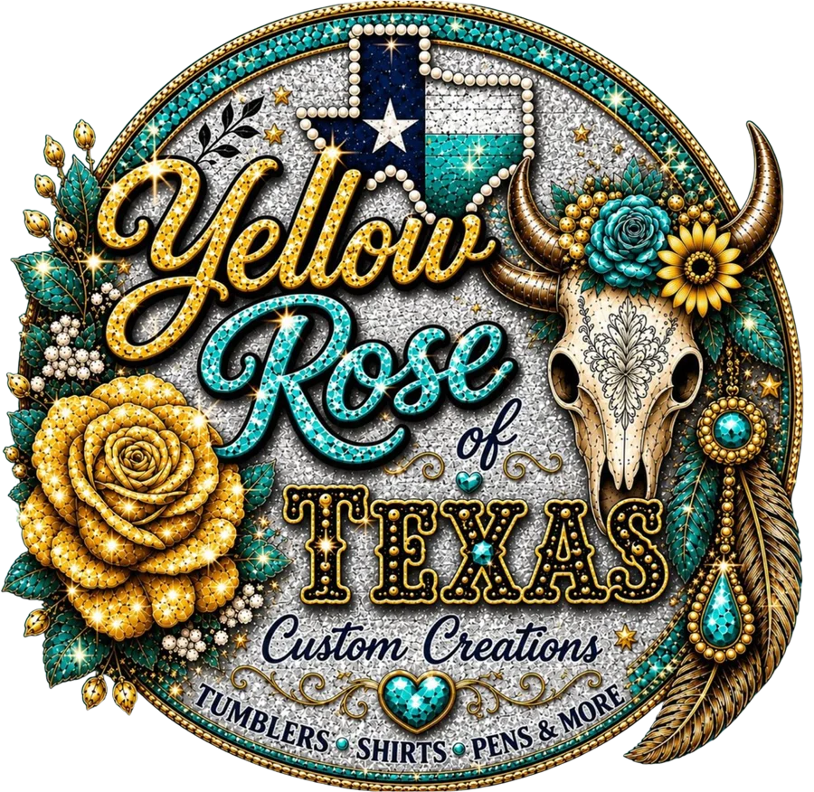 Yellow Rose of Texas Custom Creations logo